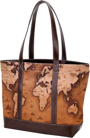 Purses for Women,Tote Bag for Women,Handbags for Women,Vintage Earth World Map
