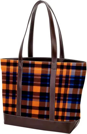 Purses for Women,Tote Bag for Women,Handbags for Women,Vintage Fall Orange Plaid