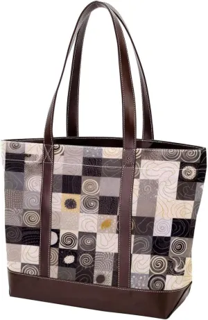 Purses for Women,Tote Bag for Women,Handbags for Women,Vintage Floral Plaid Pattern