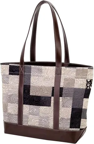 Purses for Women,Tote Bag for Women,Handbags for Women,Vintage Floral Plaid Pattern