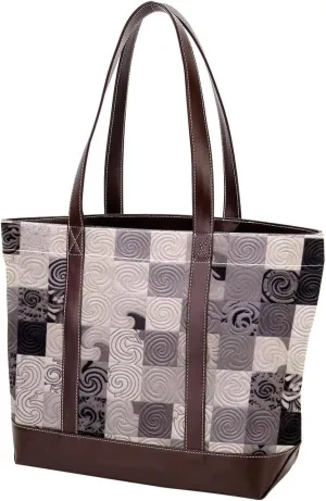 Purses for Women,Tote Bag for Women,Handbags for Women,Vintage Floral Plaid Pattern