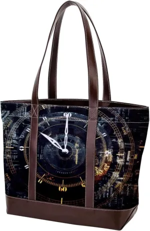 Purses for Women,Tote Bag for Women,Handbags for Women,Vintage Mechanical Clock