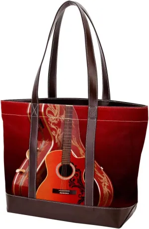 Purses for Women,Tote Bag for Women,Handbags for Women,Vintage Music and Guitar