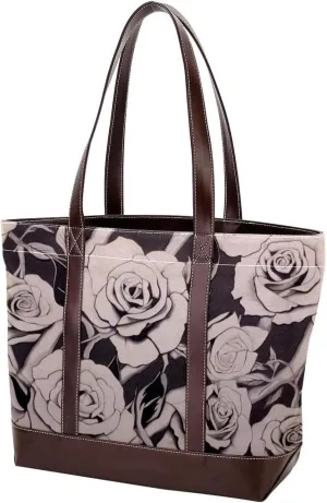 Purses for Women,Tote Bag for Women,Handbags for Women,Vintage Print Flowers