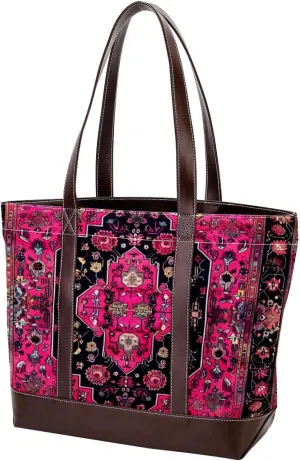 Purses for Women,Tote Bag for Women,Handbags for Women,Vintage Red Rug Pattern