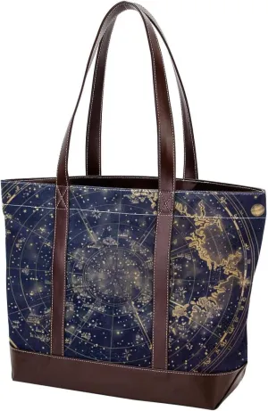 Purses for Women,Tote Bag for Women,Handbags for Women,Vintage Space Constellation Planet