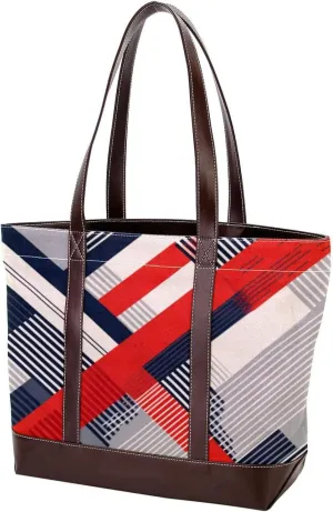 Purses for Women,Tote Bag for Women,Handbags for Women,Vintage Striped Geometric