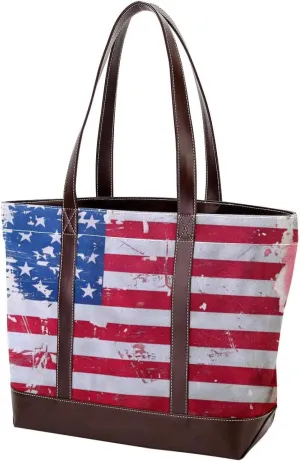 Purses for Women,Tote Bag for Women,Handbags for Women,Vintage Style America Flag