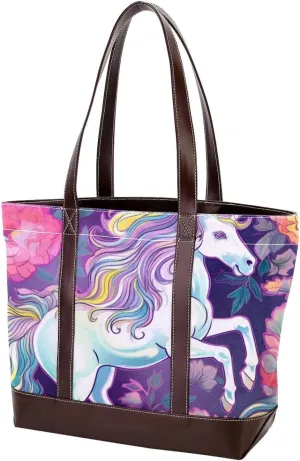 Purses for Women,Tote Bag for Women,Handbags for Women,Vintage Style with Unicorns