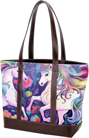 Purses for Women,Tote Bag for Women,Handbags for Women,Vintage Style with Unicorns