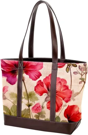 Purses for Women,Tote Bag for Women,Handbags for Women,Vintage Summer Vintage Flowers