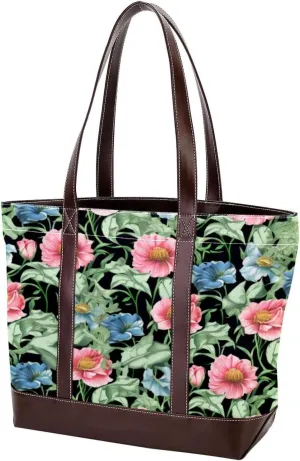 Purses for Women,Tote Bag for Women,Handbags for Women,Vintage Wild Flower Floral