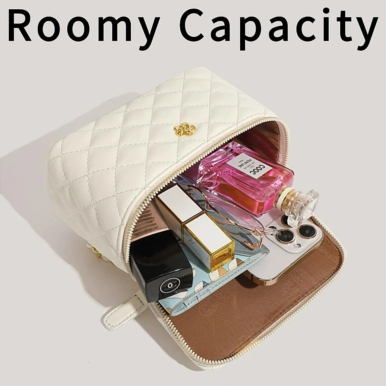 Quilted Crossbody Bags for Women Small Vintage Square Box Purse Boho Shoulder Handbags with Chain and Zipper
