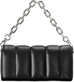 Quilted Shoulder Bag Small Quilted Puffer Tote Bags Down-Filled Puffy Purse for Women