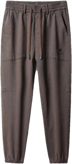 REHJJDFD Men Slim Fit Harem Trousers Male Street Oversized Sweatpants Jogger Casual Pants