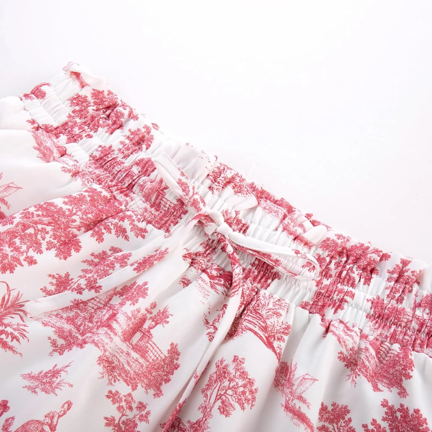 Scarlet Darkness Renaissance Maxi Skirts for Women Summer Floral Long Skirt with Pockets