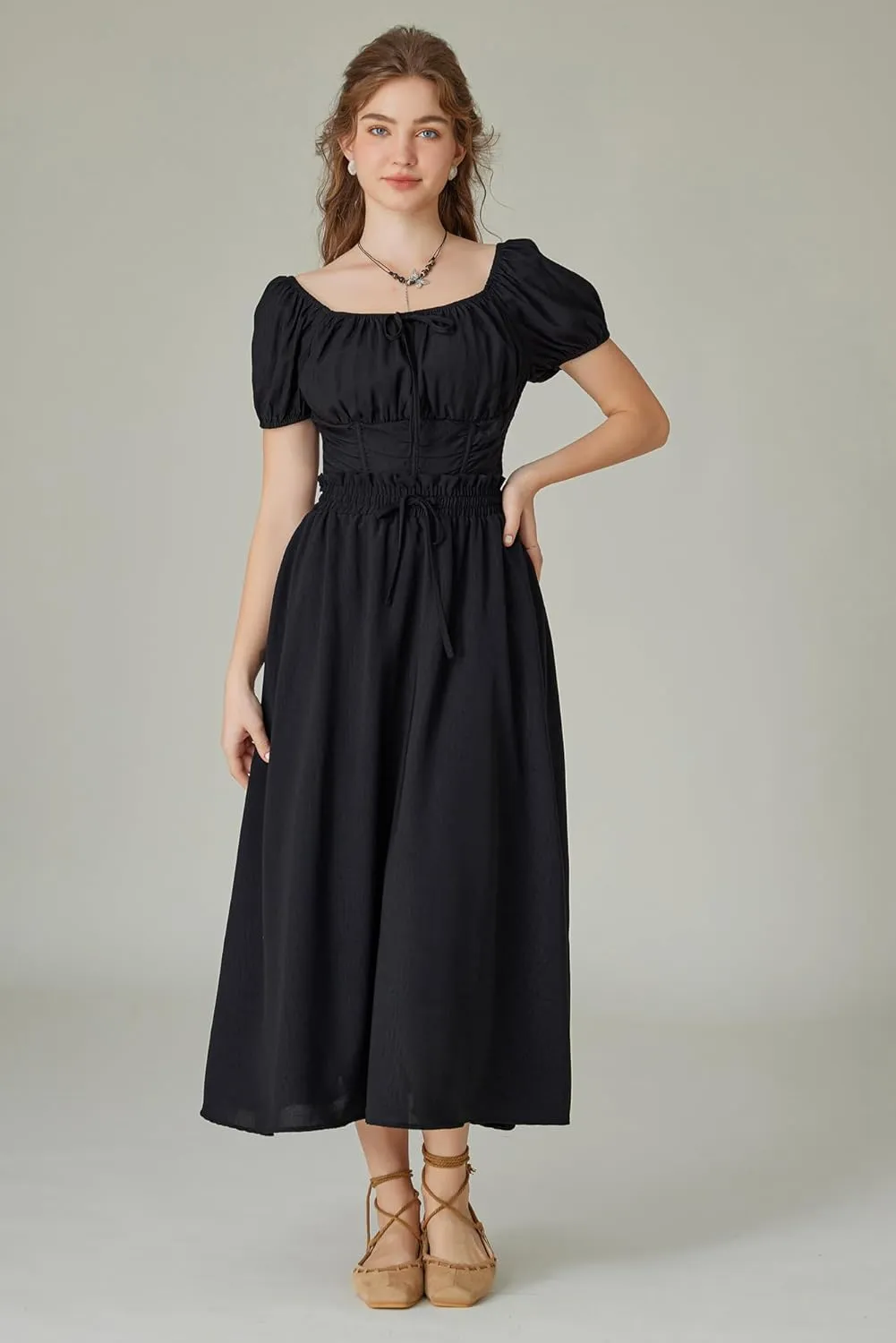 Scarlet Darkness Renaissance Maxi Skirts for Women Summer Floral Long Skirt with Pockets