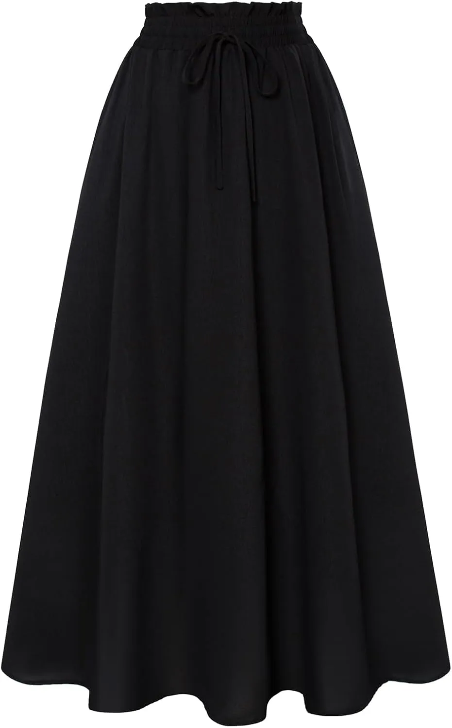 Scarlet Darkness Renaissance Maxi Skirts for Women Summer Floral Long Skirt with Pockets