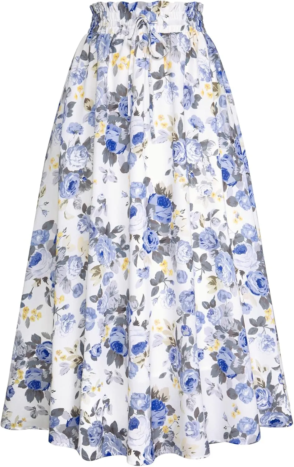 Scarlet Darkness Renaissance Maxi Skirts for Women Summer Floral Long Skirt with Pockets