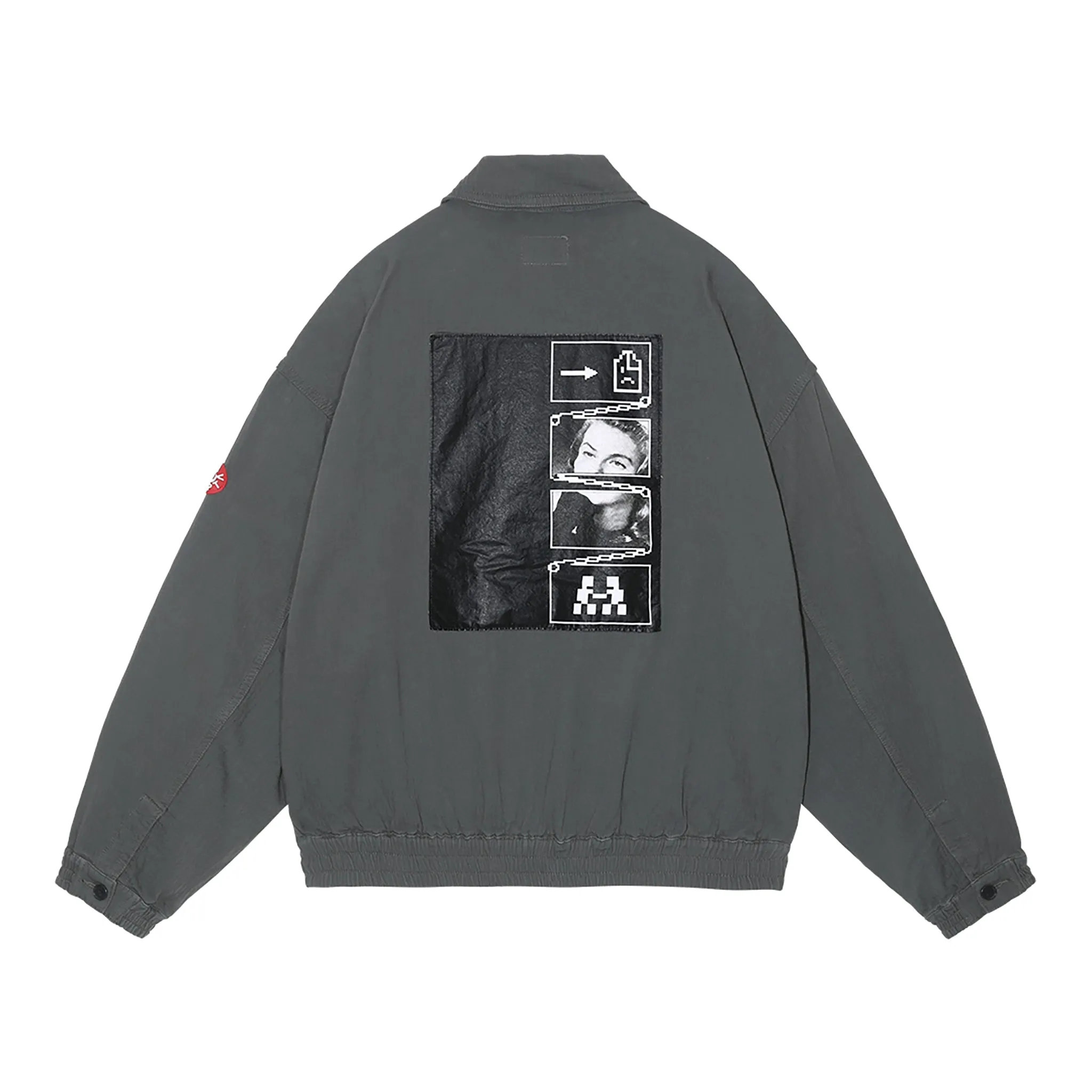 SOFT COTTON ZIP JACKET / CHARCOAL