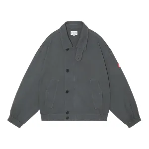SOFT COTTON ZIP JACKET / CHARCOAL