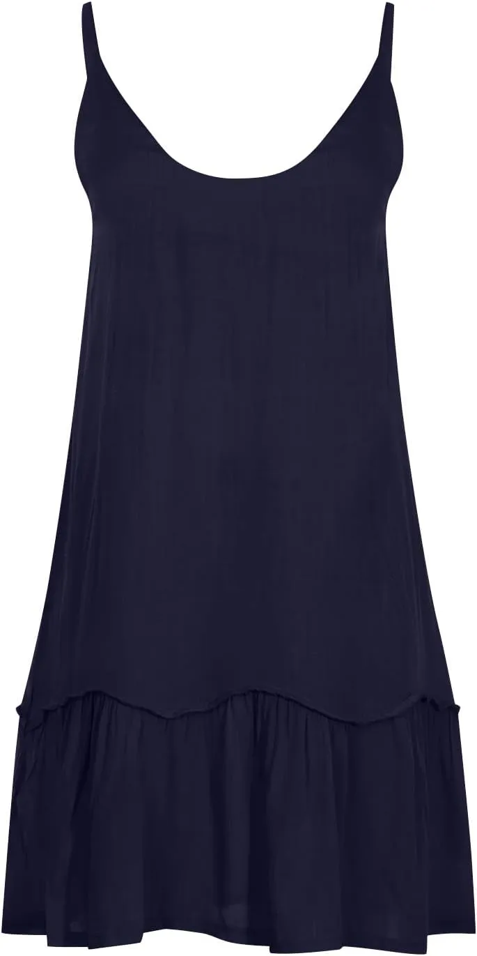 Summer Dresses for Women 2024 Casual Plus Size V Neck Solid Color Slip Dress Trendy Summer Vacation Flowy Dress