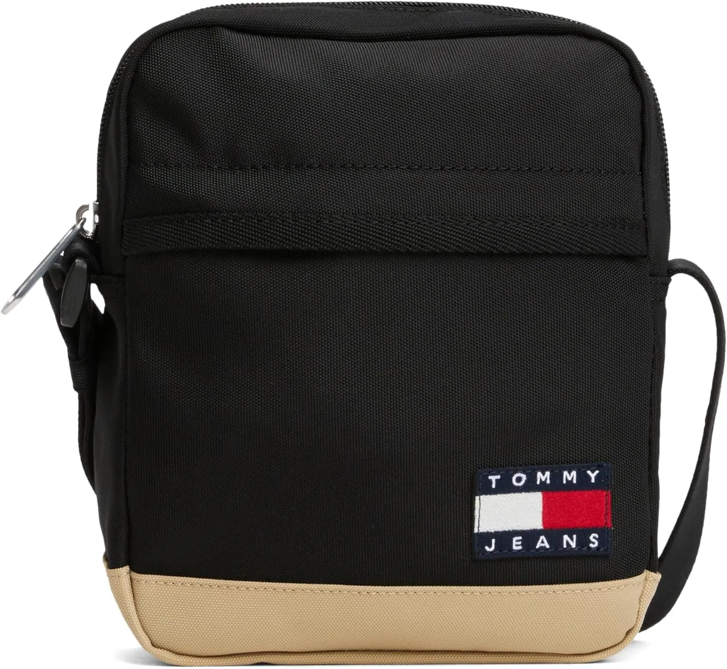 Tommy Jeans Essential Daily Crossbody Bag with Zipper and Adjustable Strap