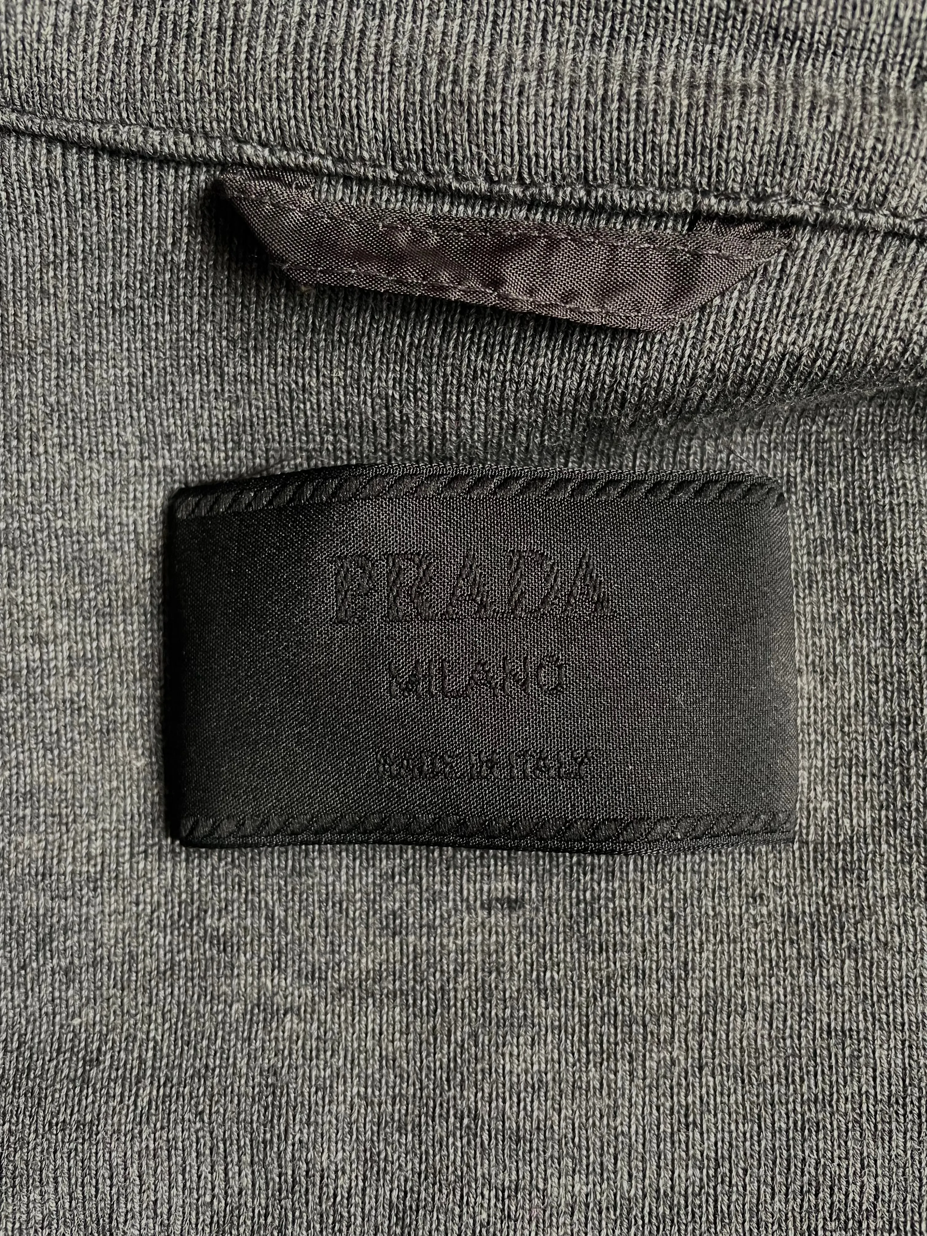 Vintage Prada Cotton Knit Zip Jacket