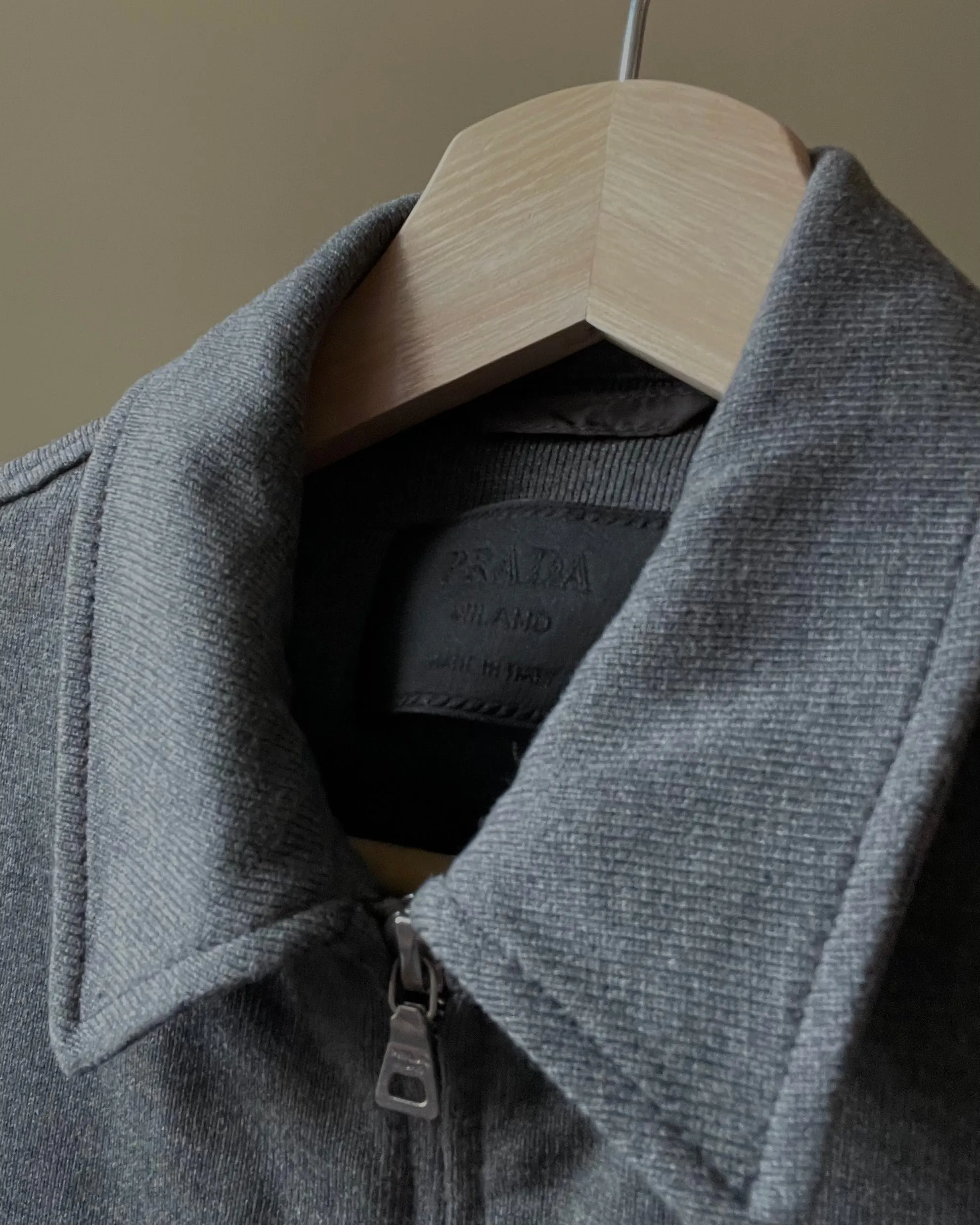 Vintage Prada Cotton Knit Zip Jacket