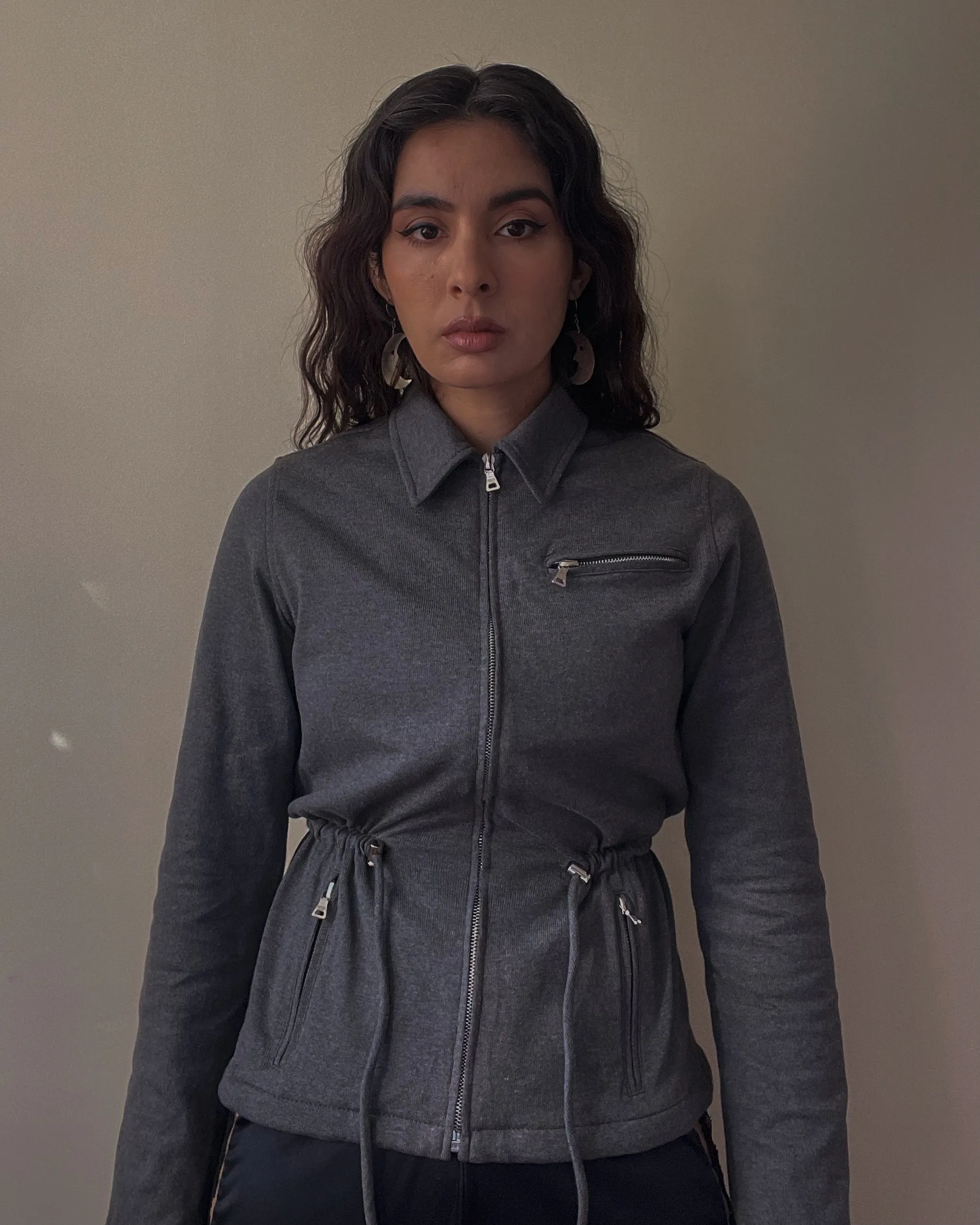 Vintage Prada Cotton Knit Zip Jacket