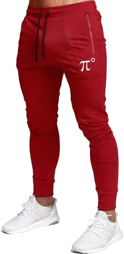 Wangdo Men's Joggers Sweatpants Gym Training Workout Pants Slim Fit with Zipper Pockets