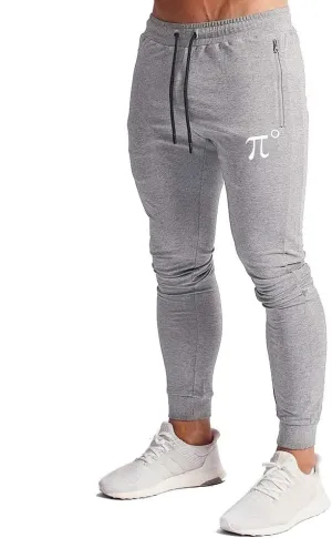 Wangdo Men's Joggers Sweatpants Gym Training Workout Pants Slim Fit with Zipper Pockets