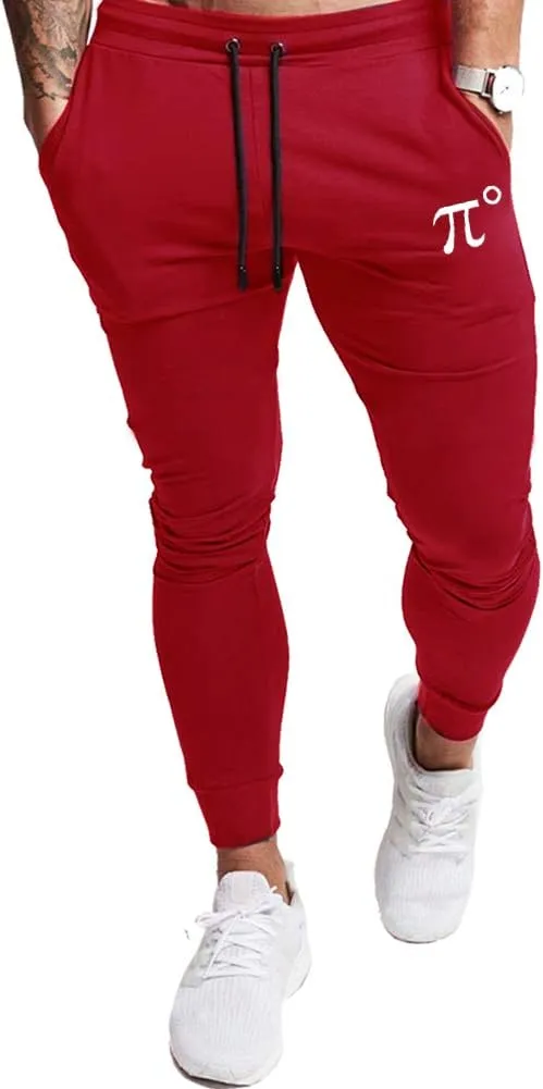 Wangdo Men's Joggers Sweatpants Gym Training Workout Pants Slim Fit with Zipper Pockets