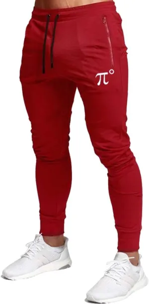 Wangdo Men's Joggers Sweatpants Gym Training Workout Pants Slim Fit with Zipper Pockets