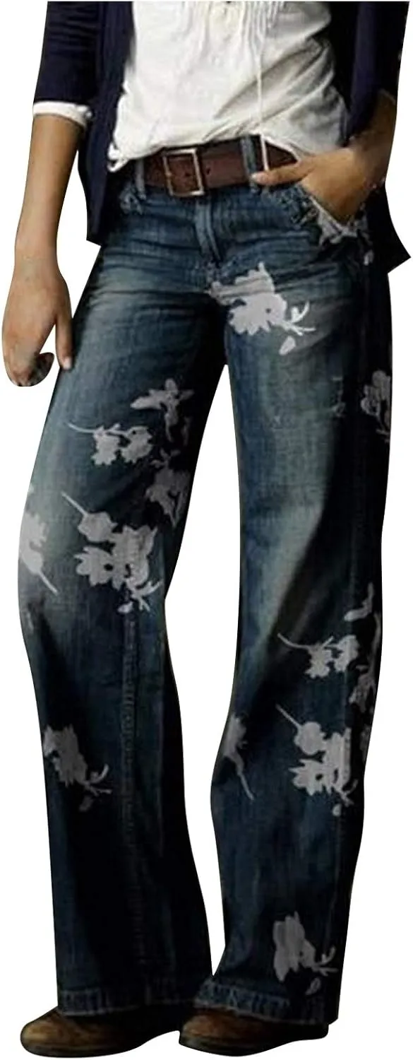 Women Baggy Jeans Y2K Aesthetic High Waisted Wide Leg Pants 90S Vintage Streetwear Fashion Casual Loose Trousers