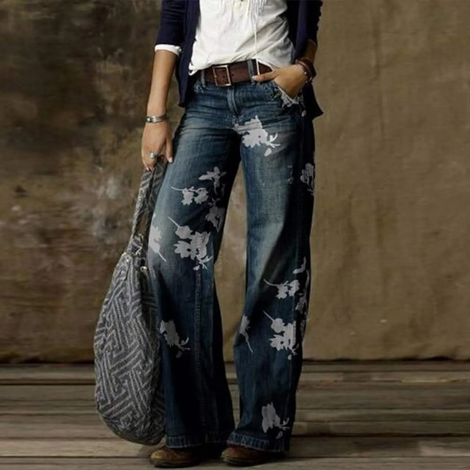 Women Baggy Jeans Y2K Aesthetic High Waisted Wide Leg Pants 90S Vintage Streetwear Fashion Casual Loose Trousers