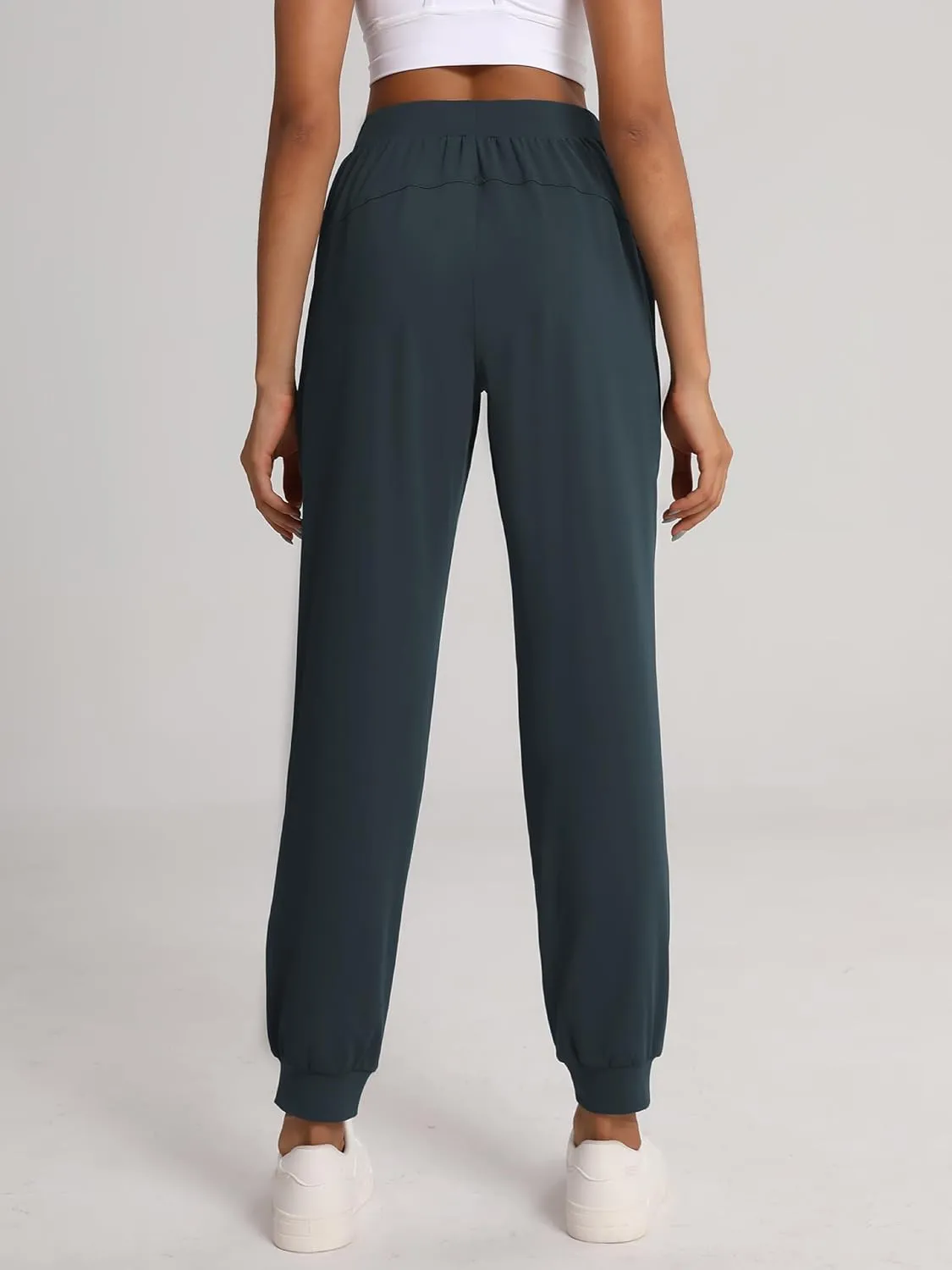 Women's 31"/33"/35"/37" Tall Inseam Joggers Running Sweatpants Pockets Tapered Athletic Workout Lounge Pants