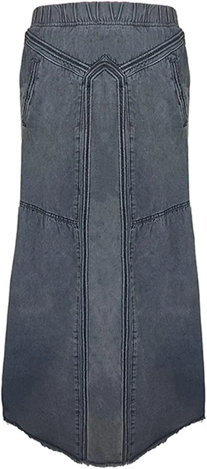 Women's Casual Skirts Women Fashion Denim Pencil Skirt High Waisted Blow Knee Blue Jeans Skirts Spring Mini