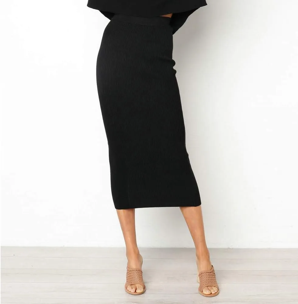Women's Elastic High Waist Pleated A-Line Flared Maxi Skirts Women Fashion Ladys Skirt High Waist Skirt Midi