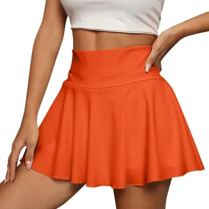Womens Tennis Skirt High Waisted Pleated Mini Golf Skirts Casual Summer Flowy Athletic Skorts with Shorts Underneath