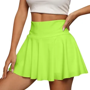 Womens Tennis Skirt High Waisted Pleated Mini Golf Skirts Casual Summer Flowy Athletic Skorts with Shorts Underneath