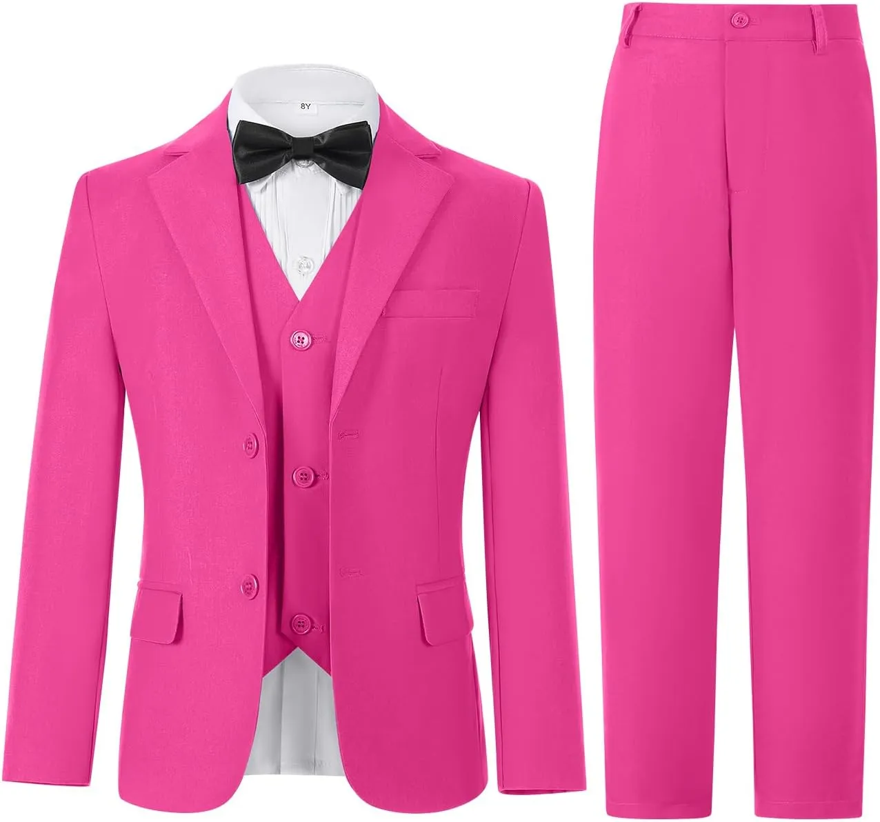 Yanlu Toddler Suits for Boys Formal Suit Ring Bearer Outfit Kids Dress Clothes for Wedding