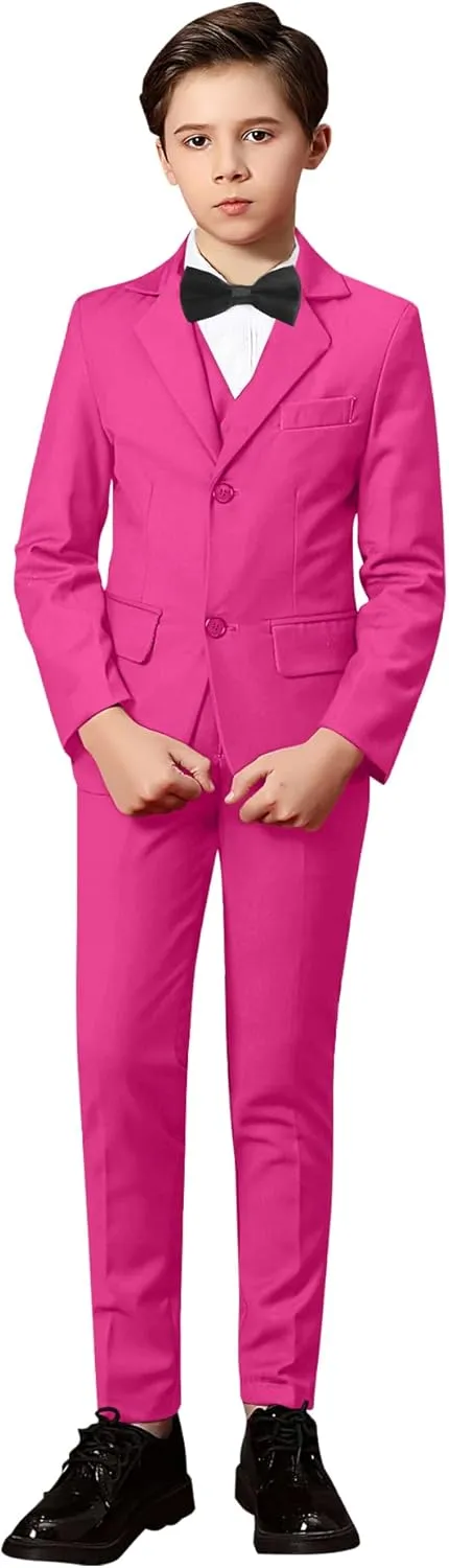 Yanlu Toddler Suits for Boys Formal Suit Ring Bearer Outfit Kids Dress Clothes for Wedding