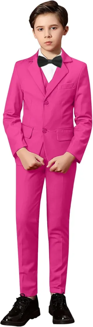 Yanlu Toddler Suits for Boys Formal Suit Ring Bearer Outfit Kids Dress Clothes for Wedding