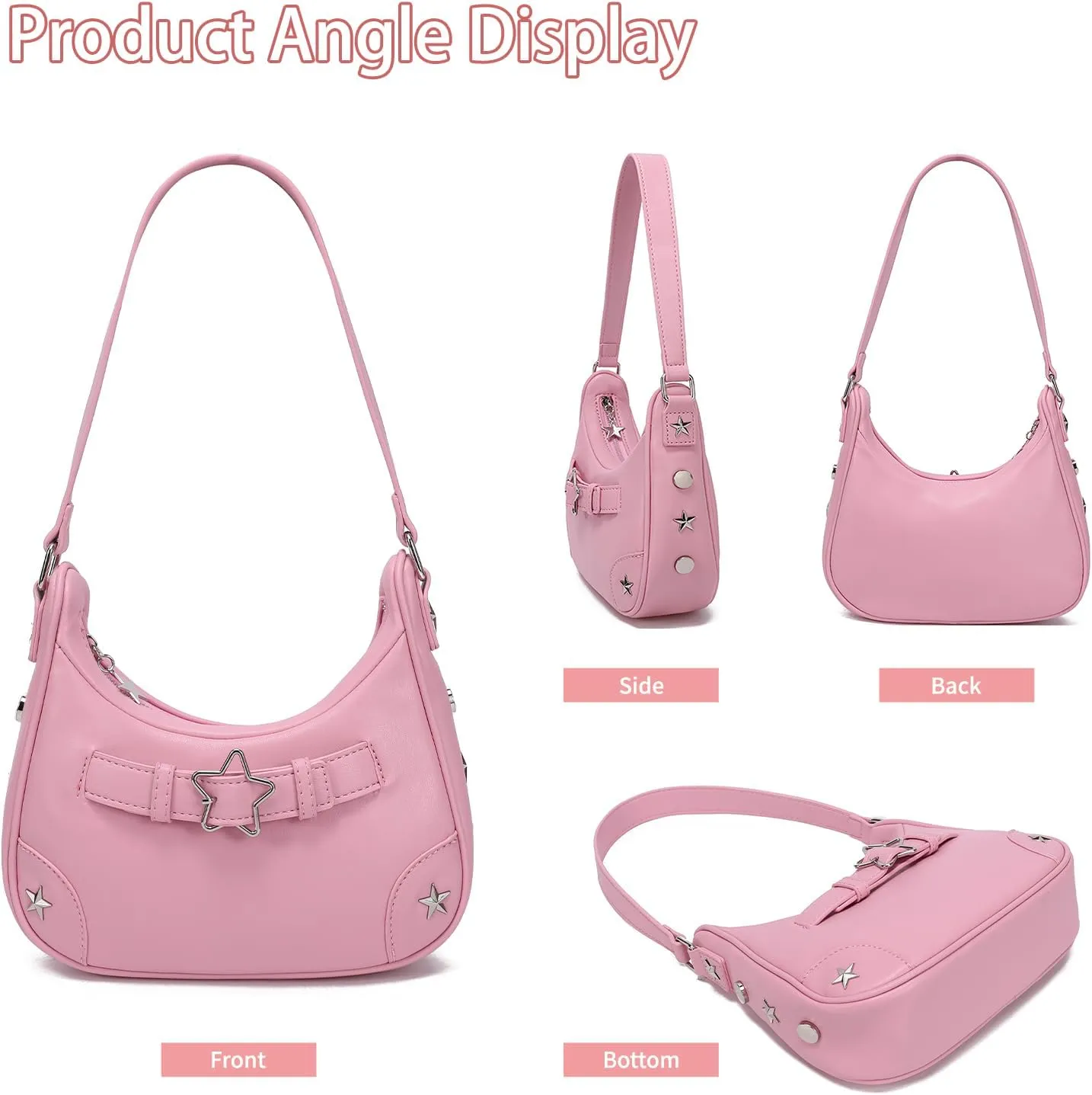YIKOEE Shoulder Bag Y2k Purse: 90s Mini Underarm Bag - Cute Small Purse